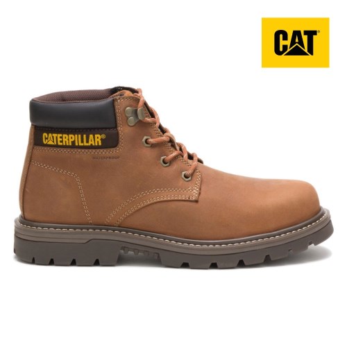 Caterpillar Outbase Waterproof Steel Toe Miesten Turvakengät Ruskea (FSZUG)